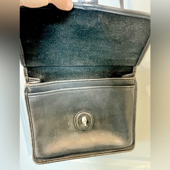 Vintage Black & Silver Nickel COACH Willis Bag 9927 - Picture 7 of 16